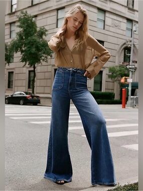 Pilcro Uptown High Rise Wide Leg Jeans size 31